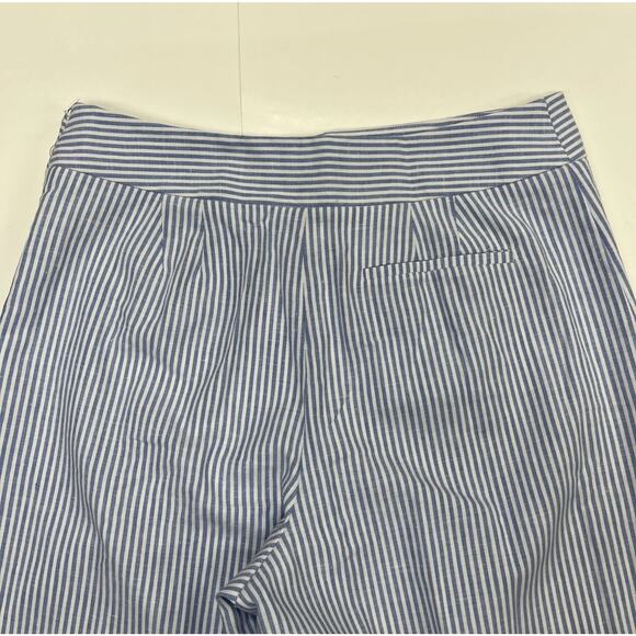 Talbots Striped Wide Leg Pants in Blue and White - Picture 10 of 11